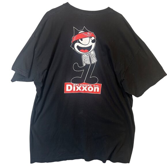 Dixxon Flannel Co Felix The Cat Black Tee Shirt 3XL Cotton Mens Graphic T-Shirt - Picture 5 of 9